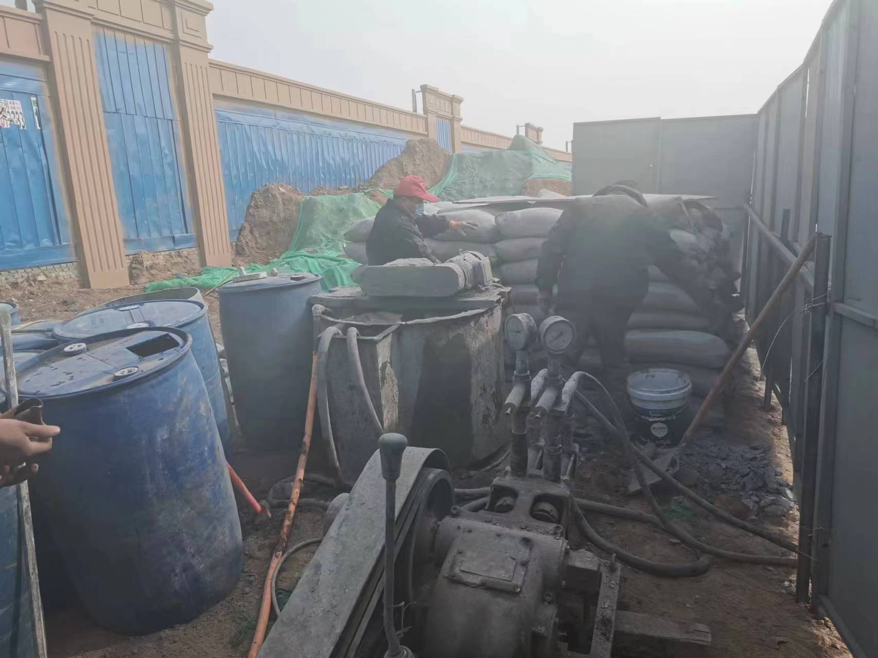 张港镇地基沉降注浆加固